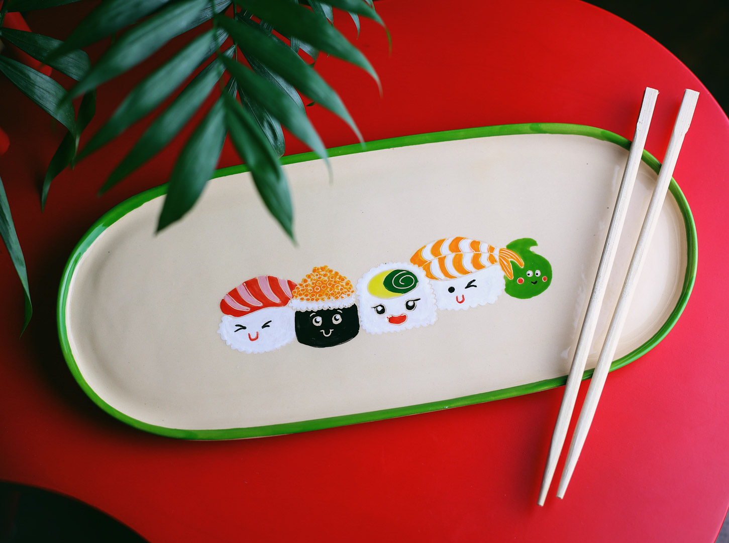 Talerz podłużny Happy Sushi