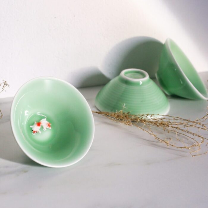 Miseczki z karpiem koi