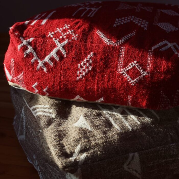 Berberyjska pufa kilim