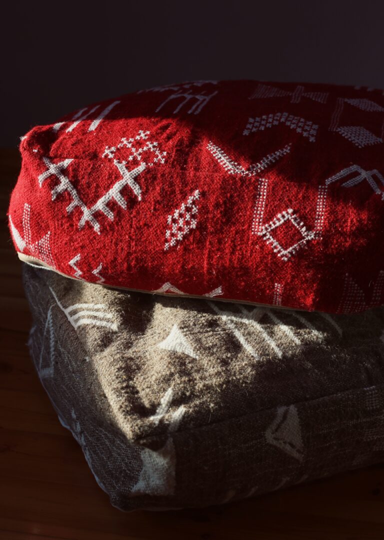 Berberyjska pufa kilim