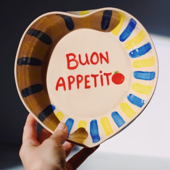 Talerz głęboki serce